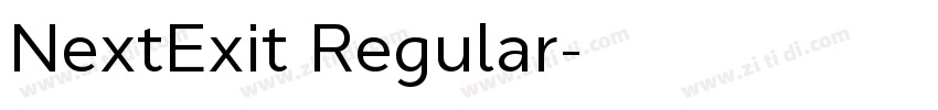 NextExit Regular字体转换